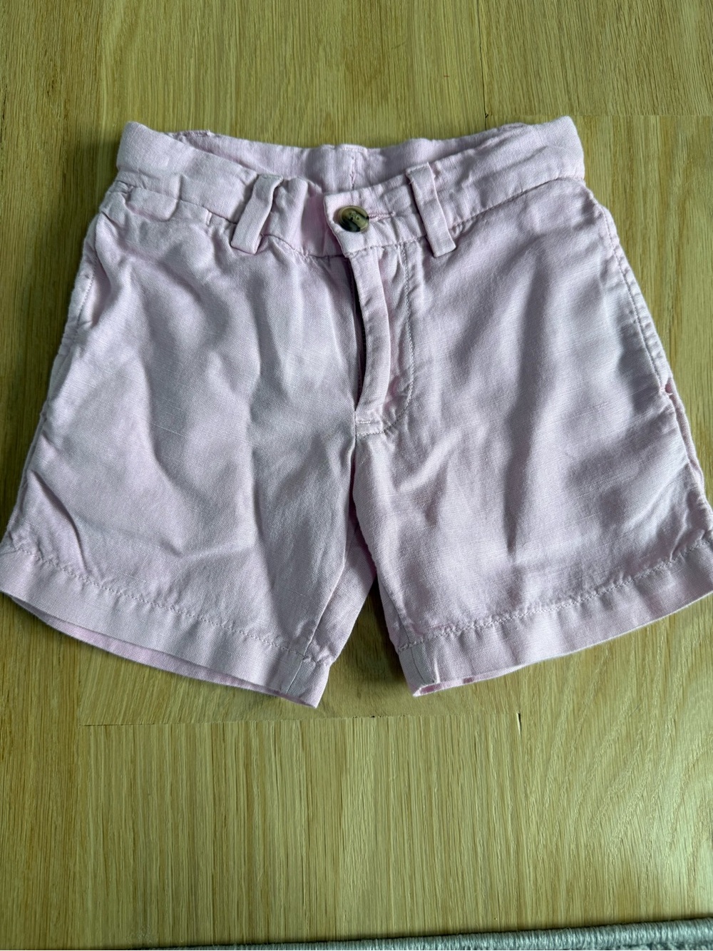 Polo by Ralph Lauren Soft Pink Cotton Bermuda Shorts linen